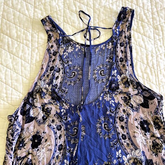 Free People Intimately Dobby dot Flouncy Hem Slip Dress Boho Size S - Picture 10 of 10